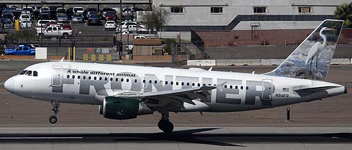 Frontier Airbus A319-111 N914FR, March 16, 2011